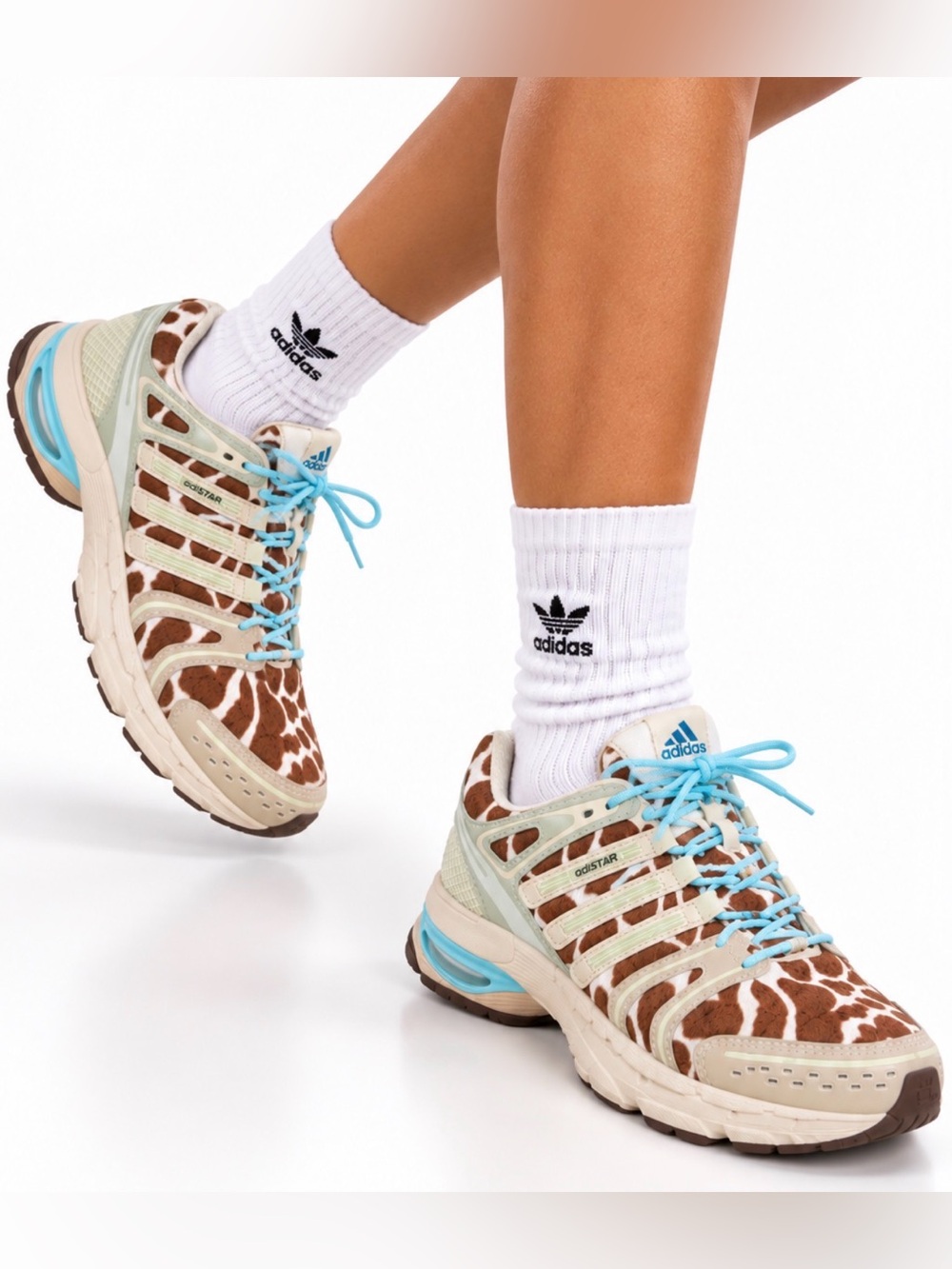 Adidas Original Adistar Control 5 Sneakers Animal Print Women 6.5